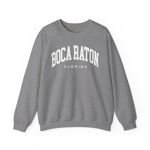 Boca Raton Florida Adult Unisex Crewneck Sweatshirt