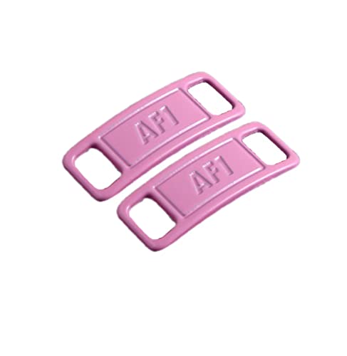 2PCS Sneaker Shoe Lace Charms for Nike Air Force 1 (AF1) | Personalize with Vibrant and Colorful Lace Charms for Nike Air Force 1 by And One(Pink)