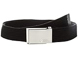 Fjällräven Merano Canvasbelt, Cintura di Tela Unisex, Nero, Taglia Unica