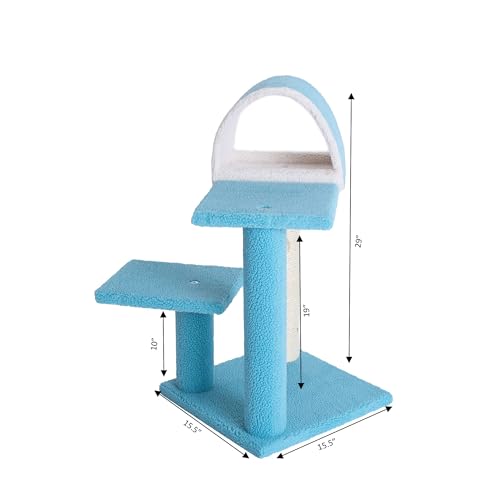Árbol para gatos Armarkat Sky Blue 29 pulgadas miniatura 2