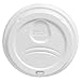 DIXIE 9542500DXPK Dome Drink-Thru Lids, Fits 10, 12 & 16oz Paper Hot Cups, White, 50/Pack