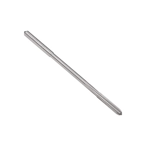 uxcell 3.3mm Chucking Reamer, HSS Cobalt M35 Lathe Machine Reamer D4 6 Straight Flutes, Round Shank Milling Cutting Tool, for Stainless Steel Alloy Copper Metal