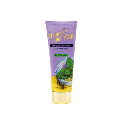 EBIN NEW YORK 24 Hour Edge Tamer Tube, Extreme Firm Hold, 4.23oz, Peppermint – Carry & Go, No Flaking, No residue, Shine, Moisture with Argan Oil
