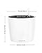 7'' Round Self Watering Planter with Water Level Gauge Indoor Home Garden Modern Decorative Planter Pot for All House Plants Flowers Herbs Succulents (3, White Wthout Soil)