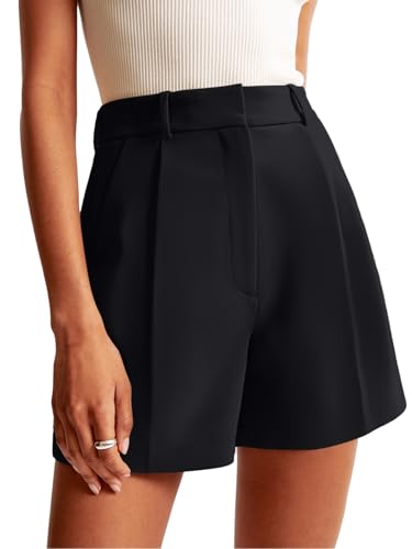 NIMIN Shorts for Women High Waisted Dressy Tailored Work Shorts Pleated...