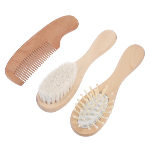 HEMOTON Baby Brush Set Scalp Care Hair Brush for Infants Gentle Scalp Massager