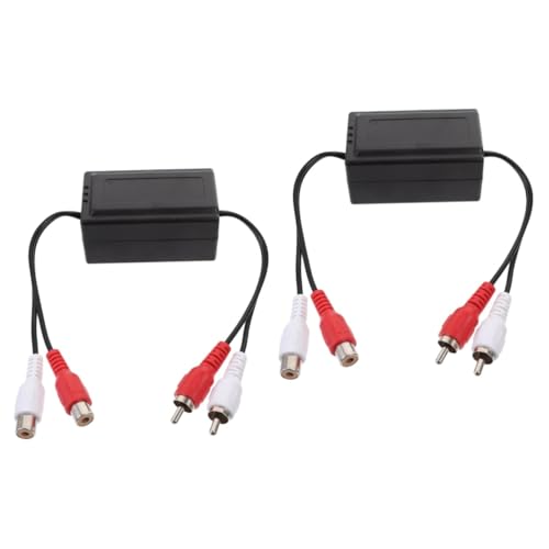 CAXUSD 2pcs Ground Noise Isolator Amplifier for Car Audio Easy Install Noise Filter Sound Clarity Vehicles