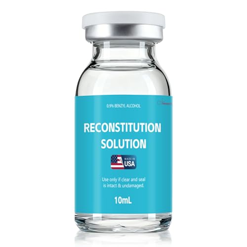 Reconstitution Solution, 2-Pack 10mL in Premium Glass Vials, Ultra Clean| Made in USA