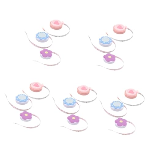 Mini mètre ruban macaron pour suivi du corps et couture nomade | Lot de 15