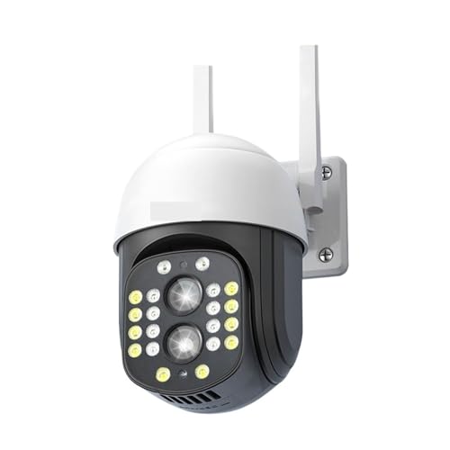 TRPLFGHZ Cámara de Seguridad, Cámara IP 4K de 8 MP for Exteriores con Zoom óptico 10X y Doble Lente for vigilancia, videovigilancia 4, cámara Seguridad CCTV para Seguridad del hogar(8MP Add 64G Card)