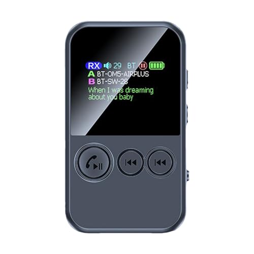 オーディオプレーヤー - カラースクリーン 低遅延 | ワイヤレス送受信機 | スピーカー 携帯電話 車 旅行 仕事 タブレット アウトドア ヘッドセット ステレオ 子供 男性 女性 対応