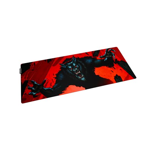 Sous-main The Witcher Loup-garou grand tapis de bureau antidérapant pour gaming et travail