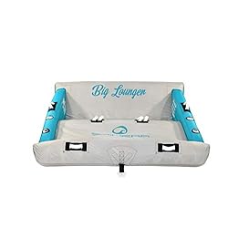 Aufblasbarer Lounger für 3 Personen: Spaß beim Tuben & Chillen mit Becherhaltern und Sicherheitsfeatures!