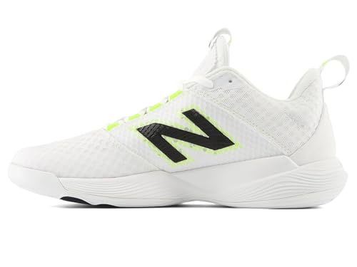 New Balance Women's FuelCell VB-01 Volleyball Shoe, White/Black/0, 8.5 M