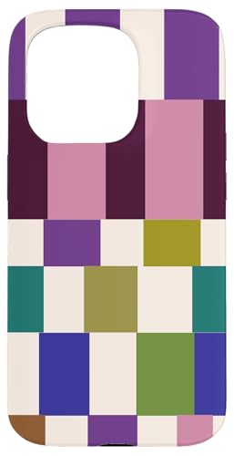 Colorful Block Checkered Checker Checkerboard Trendy �X�}�z�P�[�X iPhone 15 Pro �p