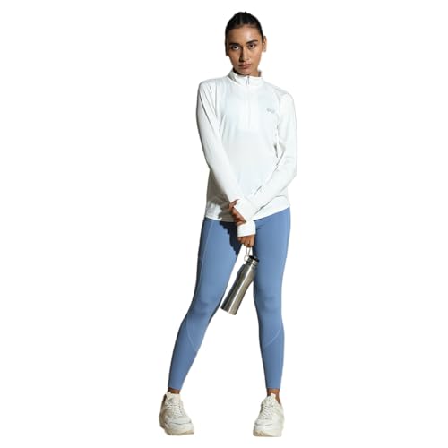 Image of Silvertraq Women's Athleisure Runner Zip Neck T-Shirt