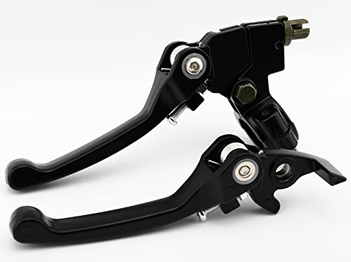 Fjcswj Black Folding Aluminum Clutch Brake Lever Compatible For Universal Motorcycle 22Mm (7/8 Inch) Handlebar,Compatible With 125Cc 140Cc 110Cc Dirt Bike Motorcycle thumb #7