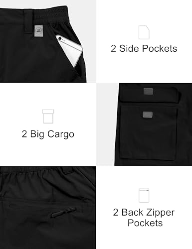 Mapamyumco Men's Cargo Hiking Shorts Water Resistant Quick Dry Lightweight Shorts for Men Travel Golf Camping Casual4