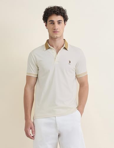 Image of U.s.Polo Association Men's Solid Slim fit Polo Shirt