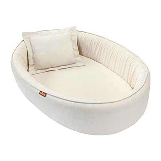 Batistela Baby Ninho redutor de berço linho c/travesseiro bege, Tamanho: 1 Contagem (Pacote de 1)