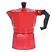 Włoska kawiarnia, polerowany dzbanek do kawy dla domu(czerwony)