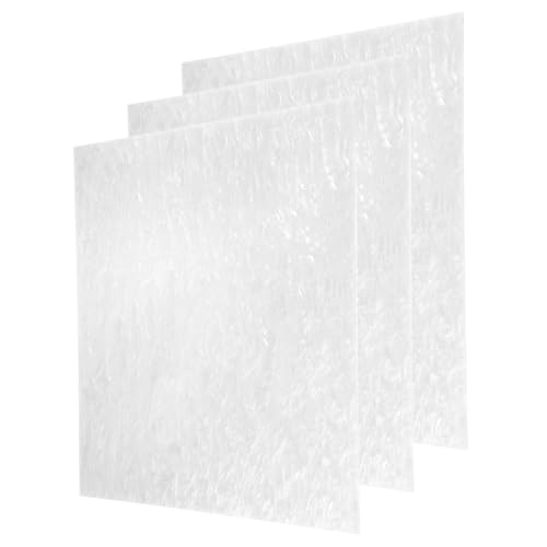 Image of MECCANIXITY 3 Pcs Glitter Pearl Acrylic Sheet,12 inch x 12 inch x 1 /8 inch Pearlescent Cast Pmma Plastic Sheets Extruded Translucent Blanks for DIY Art Crafting Laser Cutting & Engraving,White