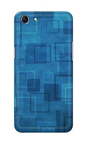 Image of Printed Hard Back Cover Case for Oppo A83 Back Cover (Plain Azure Blue) -702