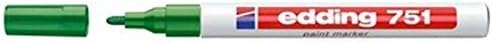 EDDING 751 Paint Marker Pen Bullet TIP - Green (Pack of 3)