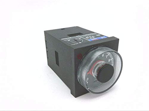 ATC 405C-100-F-2-X 1/16 DIN Timer, 6 Dial-Selected Ranges 1 or 10 Seconds/Minute/Hour, 24 to 240 VAC (50/60 Hz) and 24 VDC, 8-Pin On-Delay Timing Mode, Standard