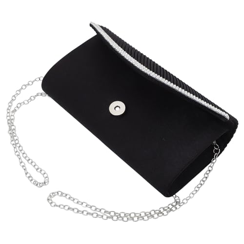 IOOOFU Sac à Bandoulière Femme - Pochette De Soirée Paillettes Élégante Pour Mariage, Bal Et Soirées, Chaîne Amovible