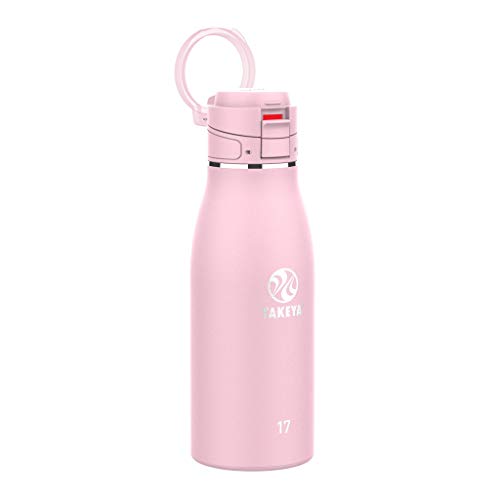 Image of Takeya Traveler Stainless Steel Travel Coffee Mug with Flip-Lock Lid (17 oz, Blush)- Leakproof Insulated Mug for Coffee & Tea