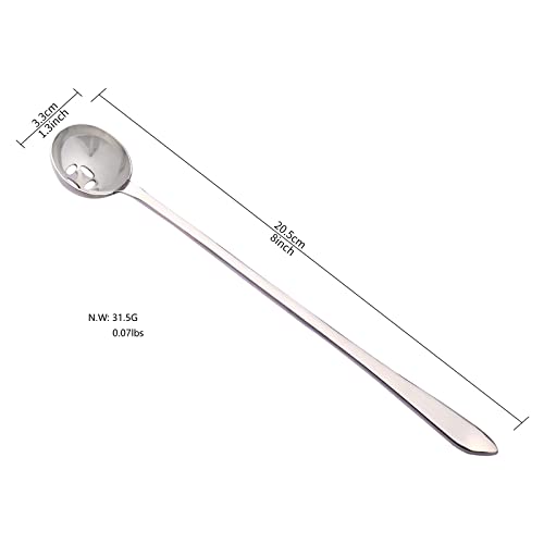 Long Handle Olive Spoon And Pickle Fork Jars Serving Spoon And Fork Set,Stainless Steel Food Picker For Pickle Cucumber Arugula #TOP6