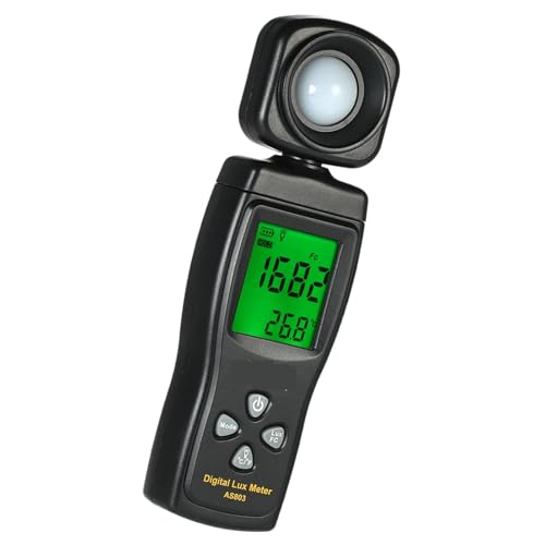 Luxómetro digital y fotómetro LCD para medición de luz en fotografía y control ambiental