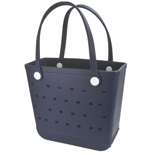Sac de plage en caoutchouc bleu roi imperméable et lavable pour la piscine 38x32 cm