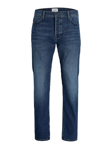 JACK & JONES Men's Mike Original 172 Tapered Jeans, Blue Denim, Blue Denim, 34W x 30L