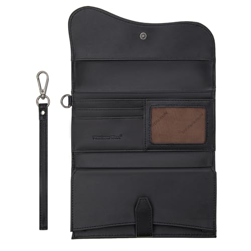 Image of Montana West Wallets for Women Large Phone Wristlet Wallets Trifold Money Organizers with Coin Purse and Wrist Strap