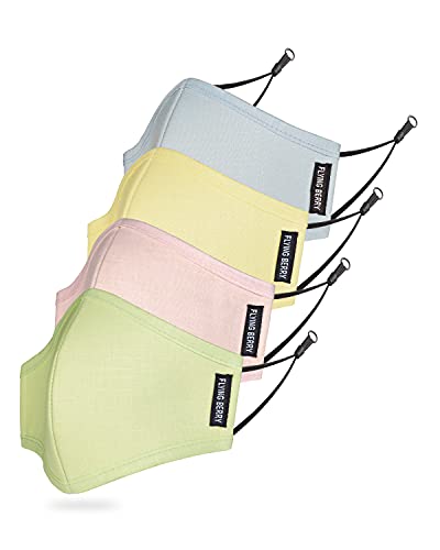 Image of FLYING BERRY Comfortable Anti Pollution Multi Layers Washable Linen Face Mask