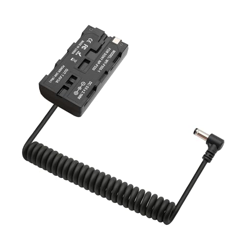 DC 5.5 2.1mm to NP-F970 F750 F550 Dummy Battery Power