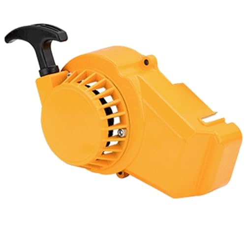 Démarreur à traction jaune en alu épais pour moteur minimoto 47cc 49cc