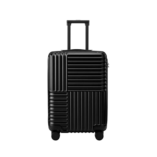 Image of NINETYGO Carry On Luggage 22x14x9 Airline Approved, 20 Inch Luggage with Smooth Double Spinner Wheels, Hard Shell PC+ABS Suitcase Carry-On, Lightweight Travel Luggage, TSA Approved (Black, Himalayas)