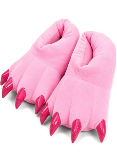 Image of acdiac Unisex Soft Monster Claw Slippers Fun Dino Slippers Animal Paw Shoes For Men Women Boy Girl With Home Halloween Party Cosply Costume Footwear