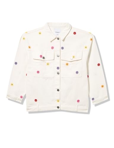 Veste filles Desigual CHAQ_AFRICA blanche pour le quotidien