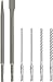 Price comparison product image Bosch Professional 6 Piece SDS Plus-5 Hammer Drill Bit and Chisel Set (for Concrete and Masonry; Accessories: Rotary Hammer), 2607017585
