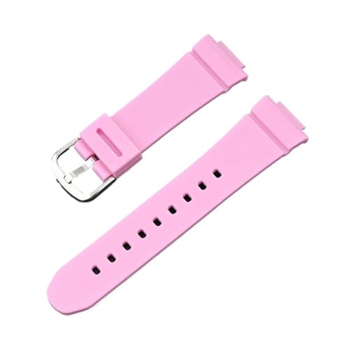 DNYXGDGSL Casio -G BGA-130/131/160 BGD-140/560 BGD-5000/5020 対応交換用時計バンド レディース TPU 樹脂 リストバンド ブレスレット 14mm(New pink)