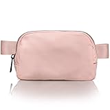 Belt Bag for Women Fanny Pack Cross Bags for Women Everywhere Belt Bag Fashion Waist Packs with Adjustable Strap Small Waist Bag for Travel, Workout, Hiking(PINK)