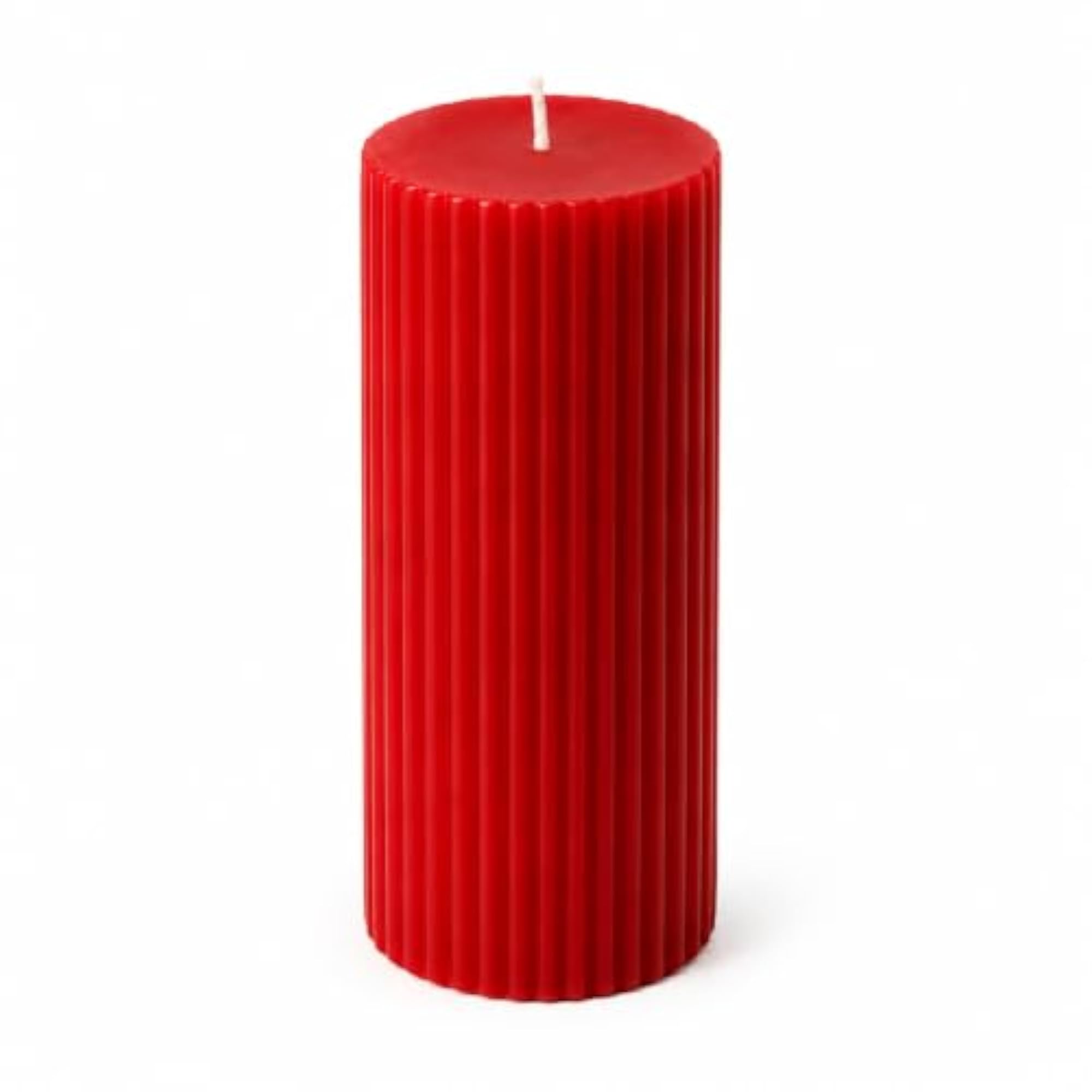 Classic Red Decorative Wax Candle for Home Decor