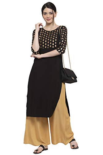 Image of ALC Creation Women's Crepe Printed Straight Kurti