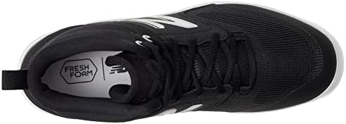 New Balance Men's Fresh Foam 3000 V6 Mid-Molded Baseball Shoe, White/White, 5 | Image 1