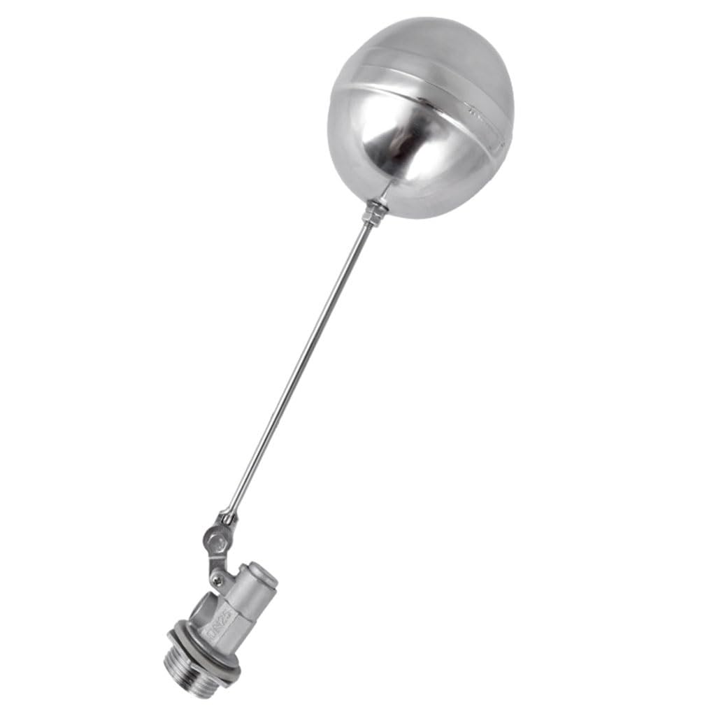 valvola a galleggiante ， Valvola a sfera galleggiante in acciaio inossidabile da 1/2", 3/4", 1", valvola galleggiante regolabile for serbatoio dell'acqua, interruttore di controllo del flusso, 1 pz.(1