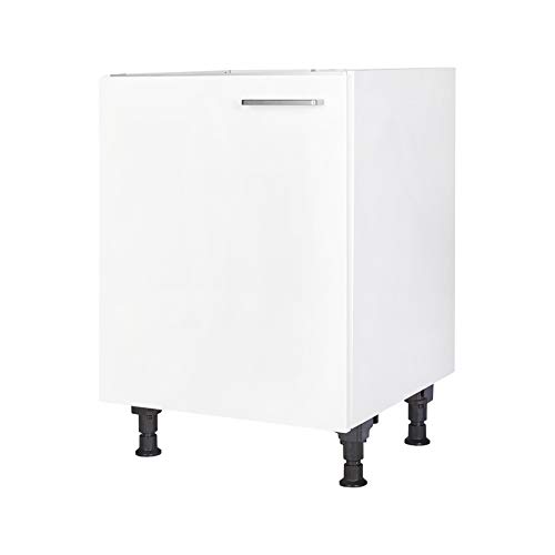 Spülenschrank/Unterschrank nobilia elements SPUD60, 332 Alpinweiss, 60 cm, Scharnier rechts Cover